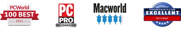 Scrivener 獲獎